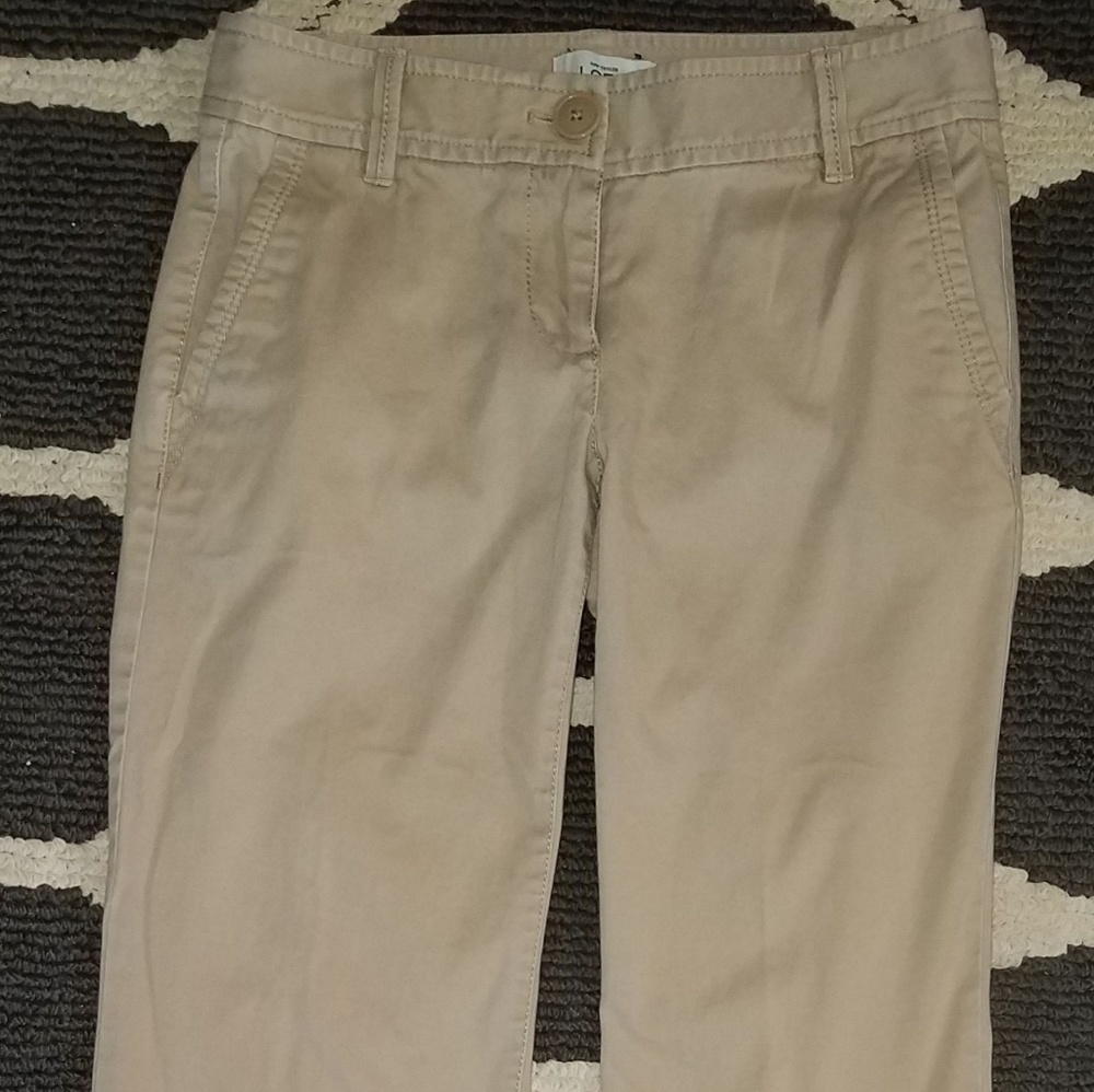 Tan casual pants by Ann Taylor LOFT